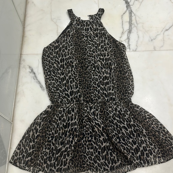 Zara Dresses & Skirts - Zara Animal print sleeveless dress with an elasticated waist & black lining!